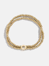 BaubleBar O - 
    Gold beaded bracelet
  
