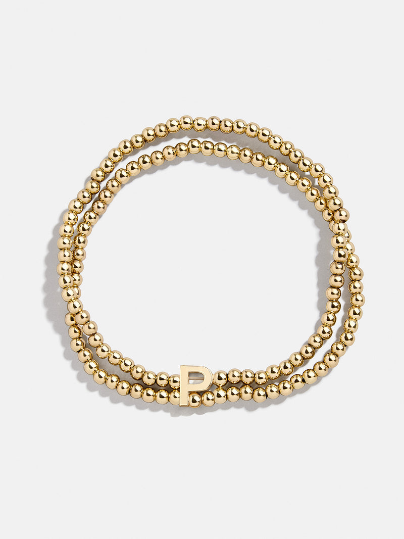 BaubleBar P - 
    Gold beaded bracelet
  
