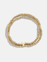 BaubleBar Y - 
    Gold beaded bracelet
  
