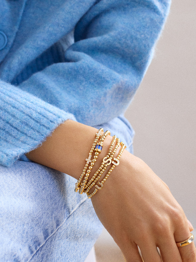 BaubleBar Ivy Initial Pisa Bracelet - Gold - 
    Take an Extra 25% Off Sale: One week only
  
