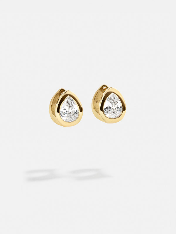 Margery 18K Gold Earrings - Gold/Pavé