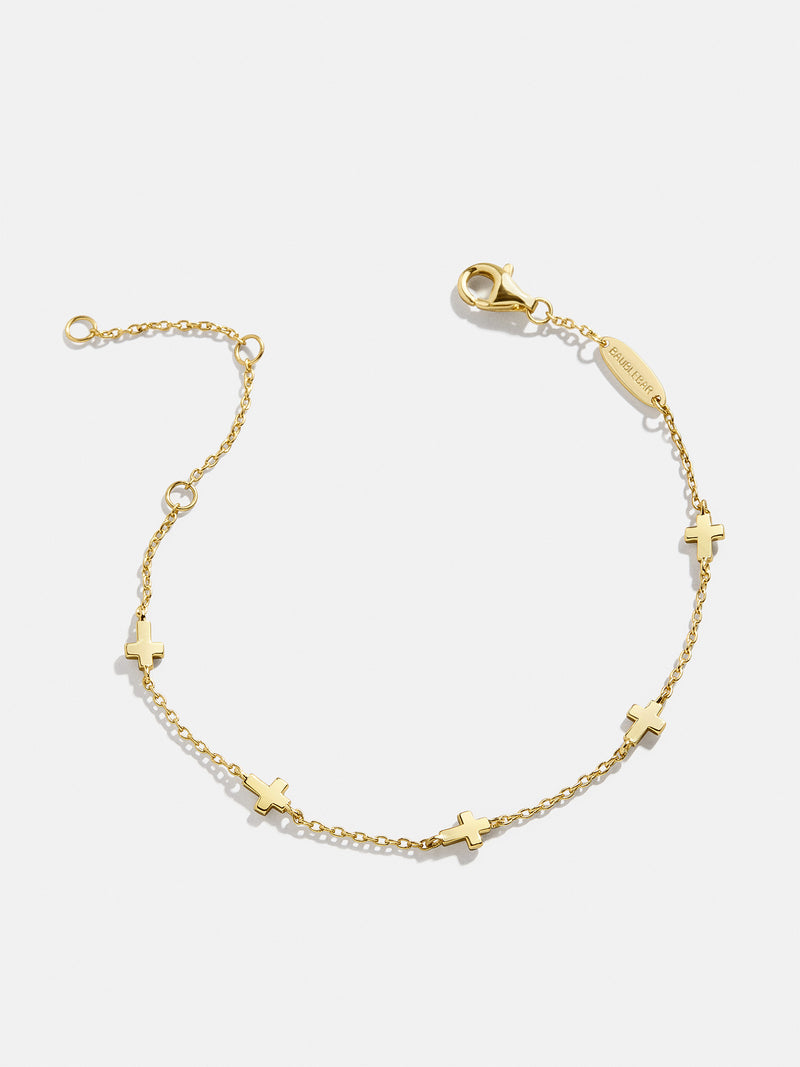 BaubleBar 18K Gold Cross Bracelet - Cross - 
    Ends Tonight: Enjoy 25% Off
  
