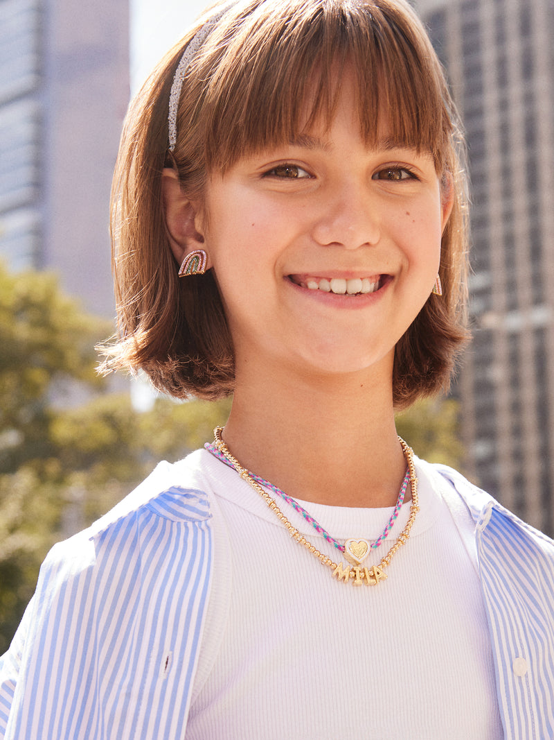 BaubleBar Kids' Custom Pisa Nameplate Necklace - Gold - 
    Enjoy 20% Off Custom Gifts
  
