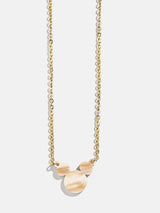 BaubleBar Disney Mickey Mouse Custom Acrylic Necklace - Blonde Marble - 
    Enjoy 20% Off: One week only
  
