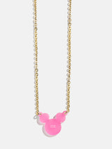 BaubleBar Disney Mickey Mouse Custom Acrylic Necklace - Translucent Magenta - 
    Enjoy 20% Off: One week only
  
