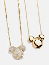 BaubleBar Disney Mickey Mouse Pavé Bubble Necklace - Gold/Pavé - 
    Disney Mickey Mouse necklace
  
