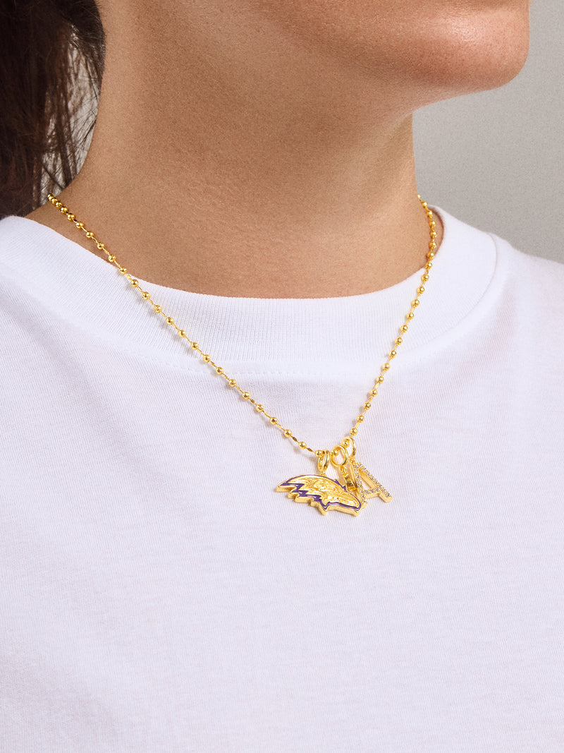 BaubleBar WEAR By Erin Andrews x BaubleBar Baltimore Ravens Cluster Charm - Baltimore Ravens - 
    Enjoy 20% Off Necklaces – For a Limited Time
  
