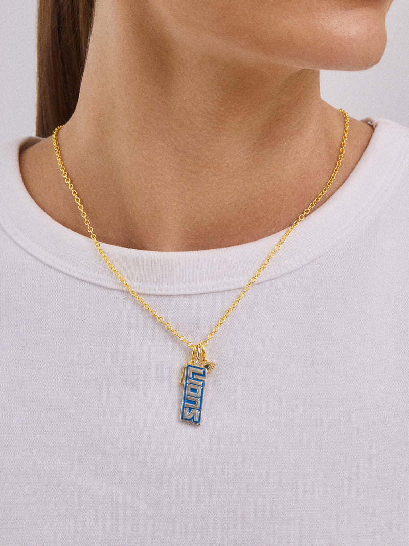 BaubleBar WEAR By Erin Andrews x BaubleBar Detroit Lions Cluster Charm - Detroit Lions - 
    Enjoy 20% Off Necklaces – For a Limited Time
  
