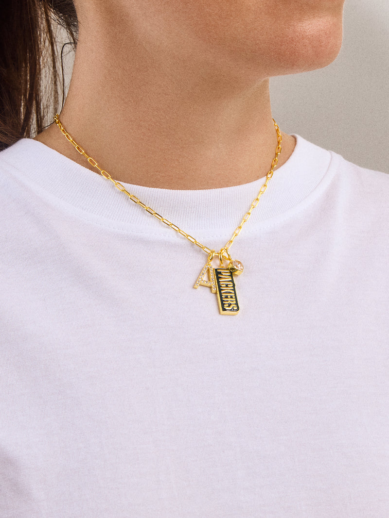 BaubleBar WEAR By Erin Andrews x BaubleBar Green Bay Packers Cluster Charm - Green Bay Packers - 
    Enjoy 20% Off Necklaces – For a Limited Time
  
