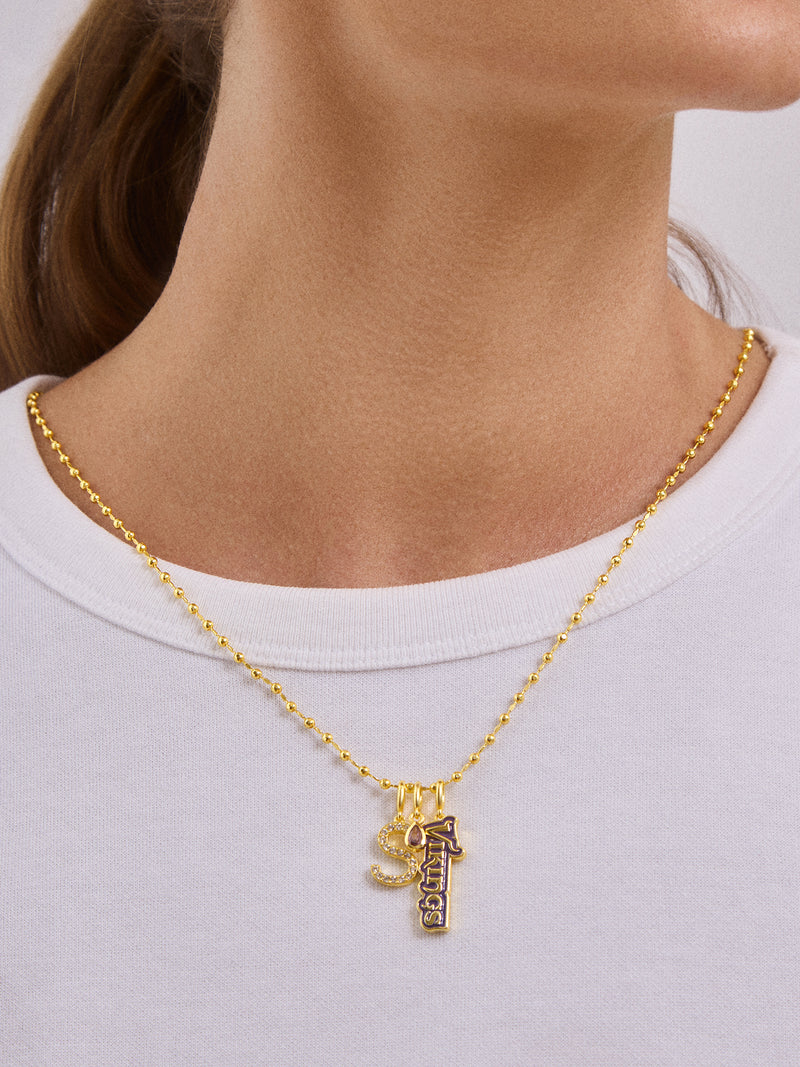 BaubleBar WEAR By Erin Andrews x BaubleBar Minnesota Vikings Cluster Charm - Minnesota Vikings - 
    Enjoy 20% Off Necklaces – For a Limited Time
  
