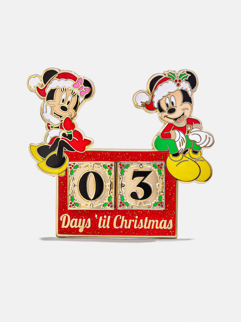 BaubleBar Disney Mickey Mouse and Minnie Mouse Christmas Countdown Pin - Disney Christmas Countdown Pin - 
    Officially licensed Disney collectible pin
  
