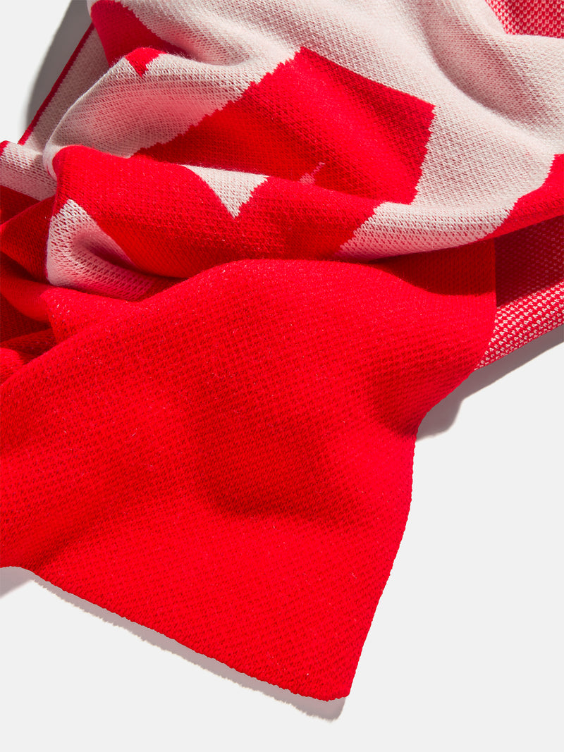 BaubleBar Down The Line Custom Blanket - Bright Red/White - 
    It’s Black Friday Week: Enjoy 20% Off​
  
