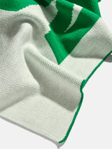 BaubleBar Down The Line Custom Blanket - Green/White - 
    Get Gifting: Enjoy 20% Off
  
