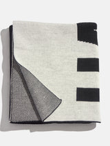 BaubleBar Down The Line Custom Blanket - Black/White - 
    Custom, machine washable blanket in two sizes
  
