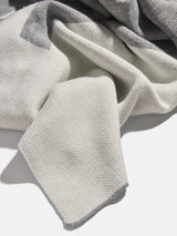 BaubleBar Down The Line Custom Blanket - Gray/White - 
    Custom, machine washable blanket in two sizes
  
