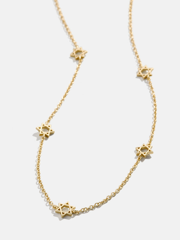 18K Gold Star of David Necklace - Star of David