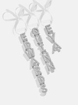 BaubleBar Love At Frost Sight Custom Ornament - Silver - 
    Ends Tonight: Enjoy 20% Off
  
