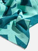 BaubleBar Ramble On Custom Blanket - Teal/Natural - 
    Custom, machine washable blanket in two sizes
  
