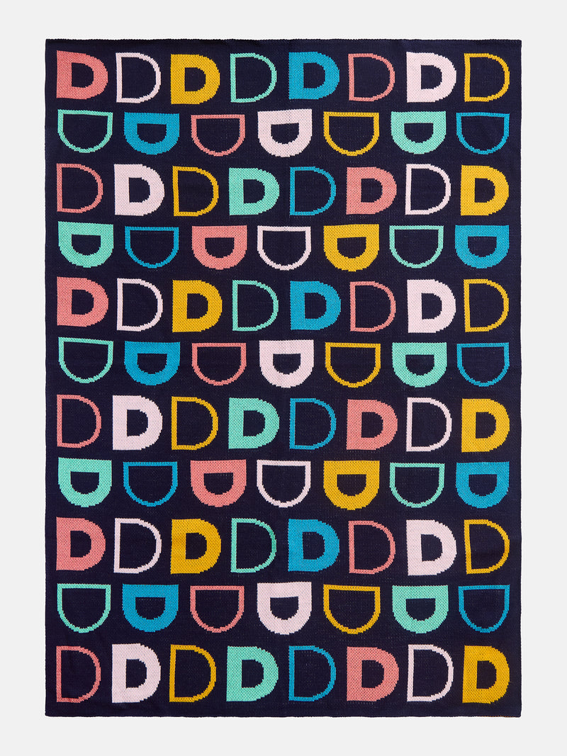 Upside Down & All Around Custom Blanket - Black/Multi