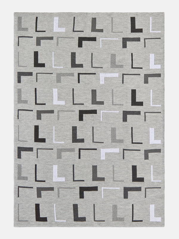 Upside Down & All Around Custom Blanket - Gray/Light Gray