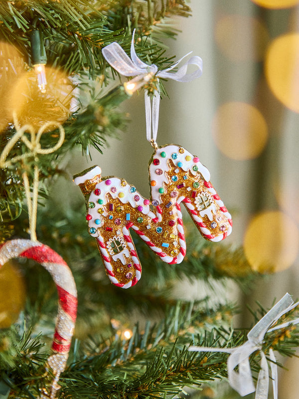 Gingerbread Initial Ornament - Gingerbread Initial Ornament