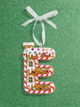 BaubleBar E - 
    Initial gingerbread holiday ornament
  
