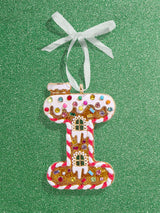 BaubleBar I - 
    Initial gingerbread holiday ornament
  
