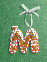 BaubleBar M - 
    Initial gingerbread holiday ornament
  
