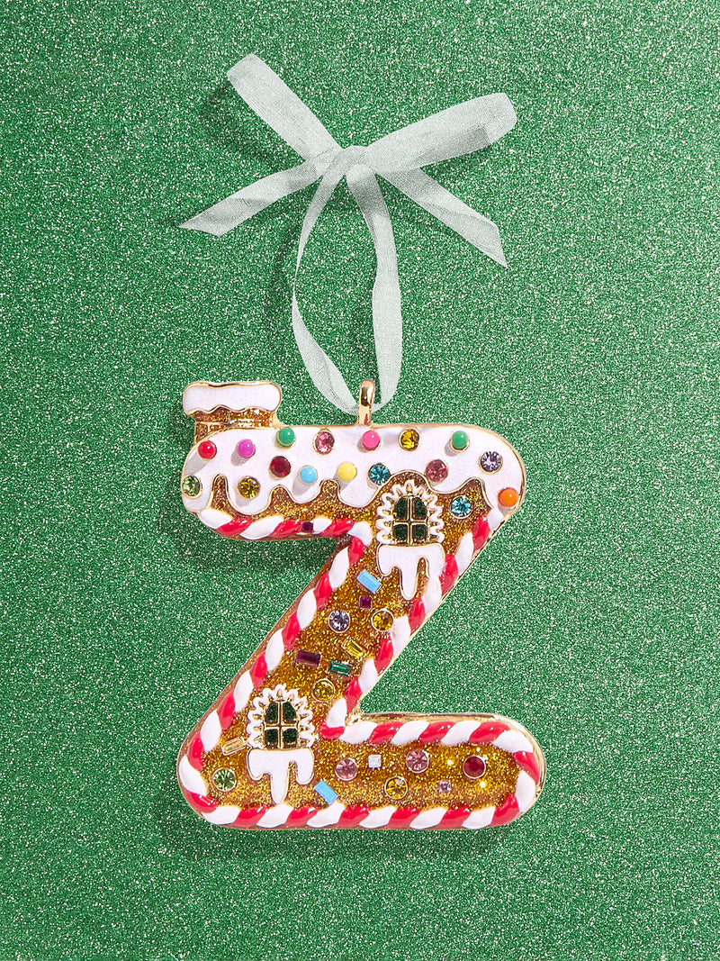 BaubleBar Z - 
    Initial gingerbread holiday ornament
  
