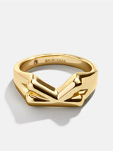 BaubleBar Gold - 
    Initial mini bubble ring
  
