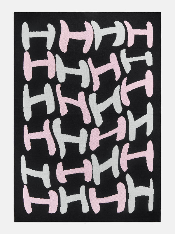 Get Wavy Custom Blanket - Pink/Black