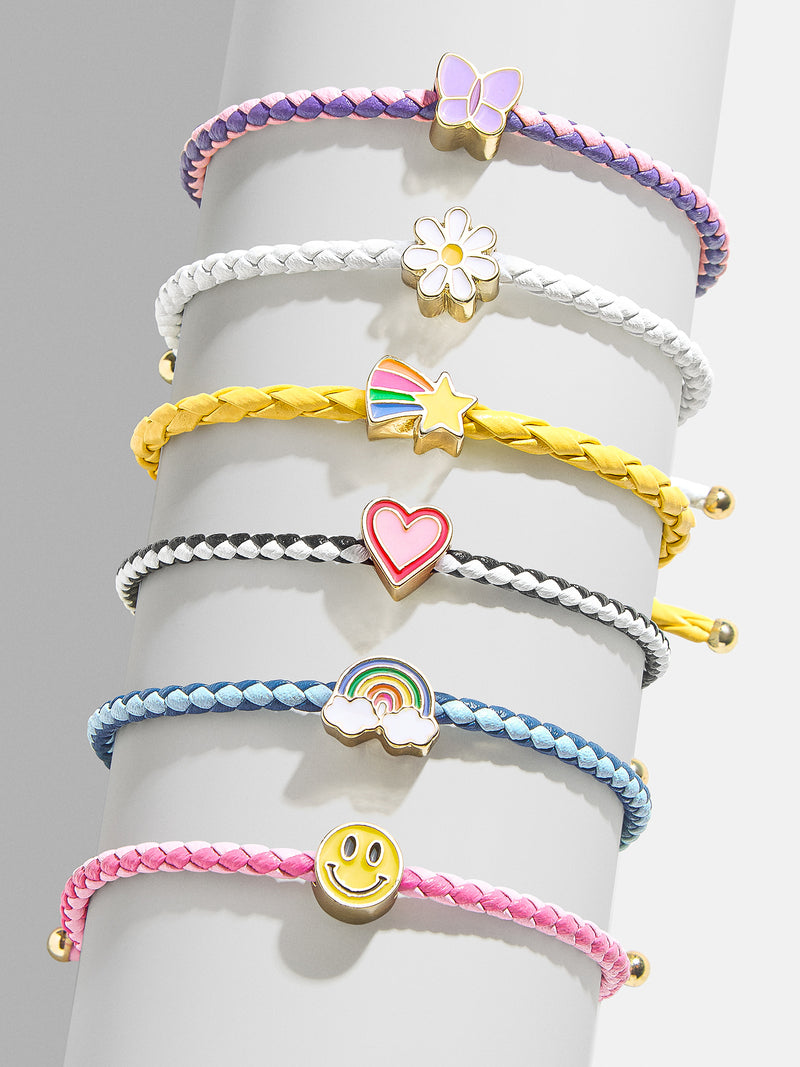 Somewhere Over The Rainbow Kids Bracelet Set - Rainbow Charm