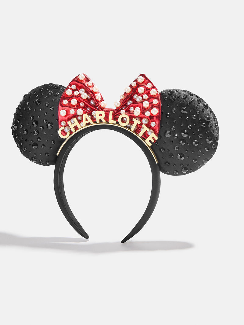 BaubleBar Disney Minnie Mouse Custom Ears Headband - Custom Black/Red Minnie Mouse Ears - 
    Disney custom ears headband
  
