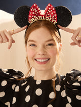 BaubleBar Disney Minnie Mouse Custom Ears Headband - Custom Black/Red Minnie Mouse Ears - 
    Disney custom ears headband
  
