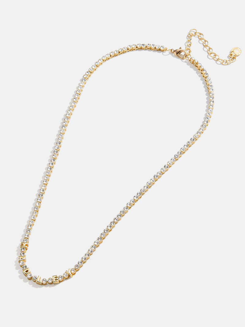 BaubleBar Amalie Bezel Custom Tennis Necklace - Bezel - 
    25% Off Custom Gifts: Ends Sunday
  
