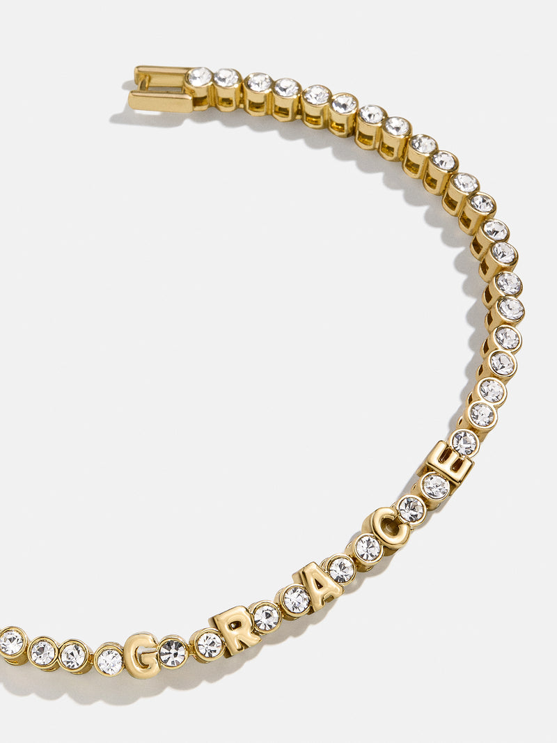 Amalie Custom Tennis Bracelet - Gold/Pavé