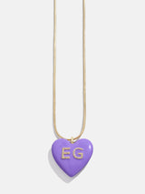 BaubleBar Custom Initial Enamel Heart Pendant Necklace - Purple - 
    It’s Black Friday Week: Enjoy 20% Off​
  
