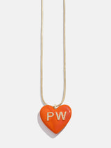 BaubleBar Custom Initial Enamel Heart Pendant Necklace - Orange - 
    It’s Black Friday Week: Enjoy 20% Off​
  
