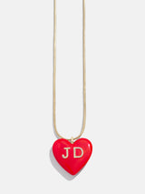 BaubleBar Custom Initial Enamel Heart Pendant Necklace - Red - 
    Ends Tonight: Enjoy 20% Off
  
