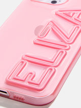 BaubleBar Fine Line Custom iPhone Case - Transparent Pink/Pink - 
    Customizable Phone Case
  
