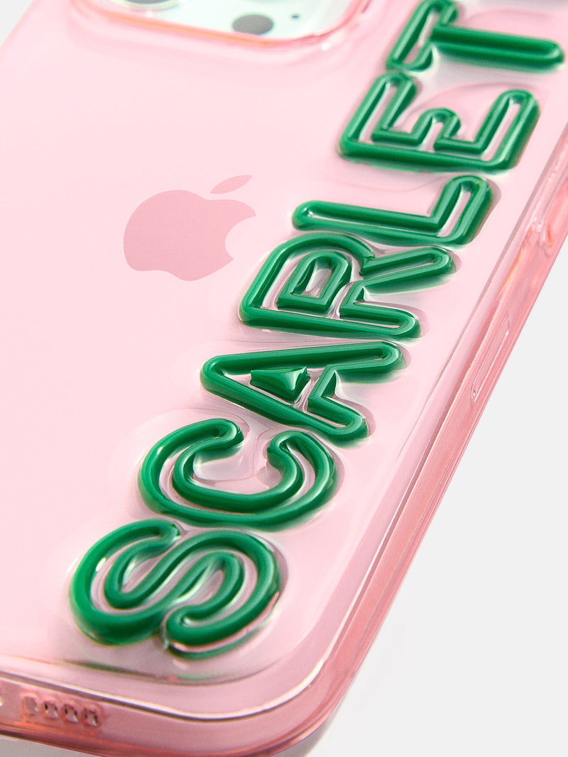 BaubleBar Fine Line Custom iPhone Case - Transparent Pink/Green - 
    Customizable Phone Case
  
