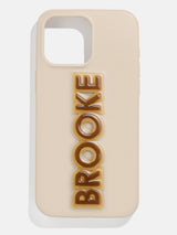 BaubleBar Block Font Custom iPhone Case - Beige/Brown - 
    Enjoy 20% Off: One week only
  
