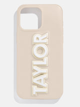 BaubleBar Block Font Custom iPhone Case - Beige/White - 
    Get Gifting: Enjoy 20% Off
  
