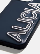 BaubleBar Fine Line Custom iPhone Case - Navy/White - 
    Get Gifting: Enjoy 20% Off
  
