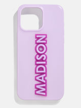 BaubleBar Block Font Custom iPhone Case - Lavender/Purple - 
    Get Gifting: Enjoy 20% Off
  
