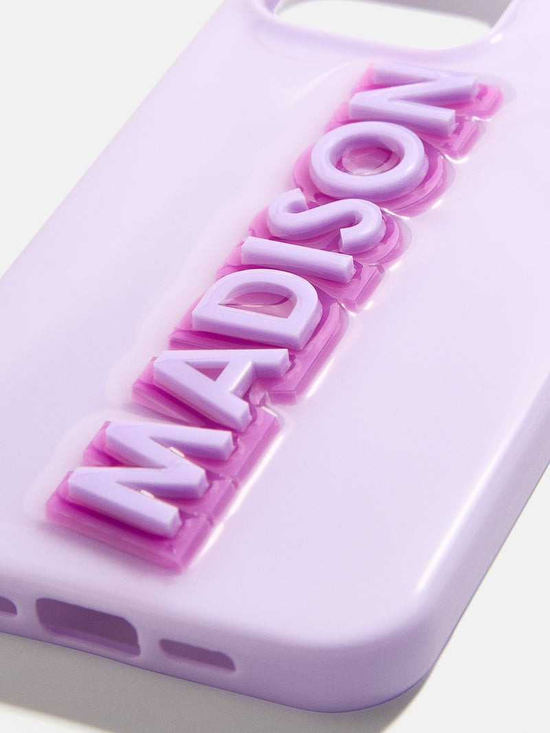 BaubleBar Block Font Custom iPhone Case - Lavender/Purple - 
    Get Gifting: Enjoy 20% Off
  
