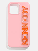 BaubleBar Fine Line Custom iPhone Case - Blush/Orange - 
    Customizable Phone Case
  
