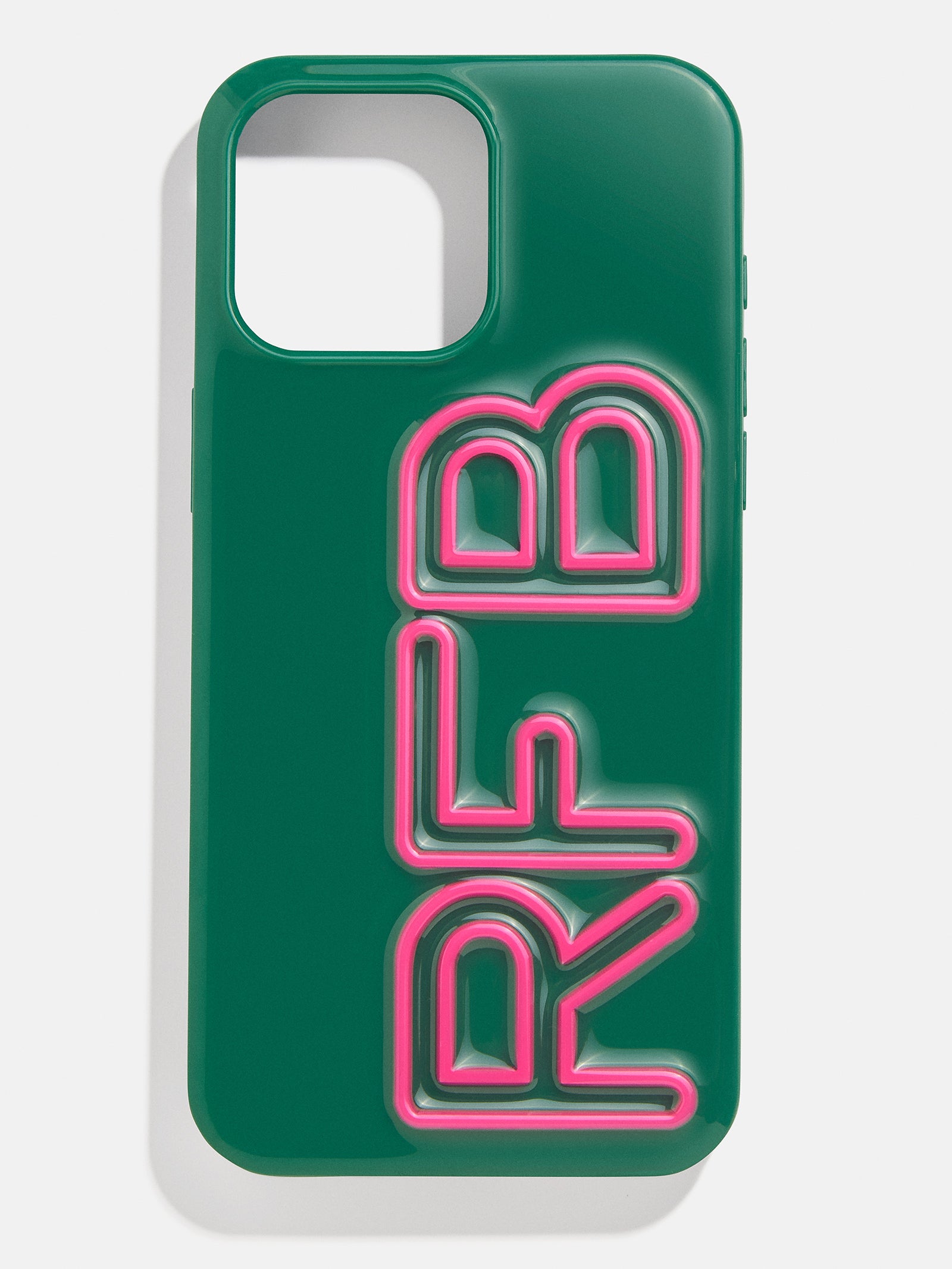 Fine Line Custom Phone Case - Green/Hot Pink