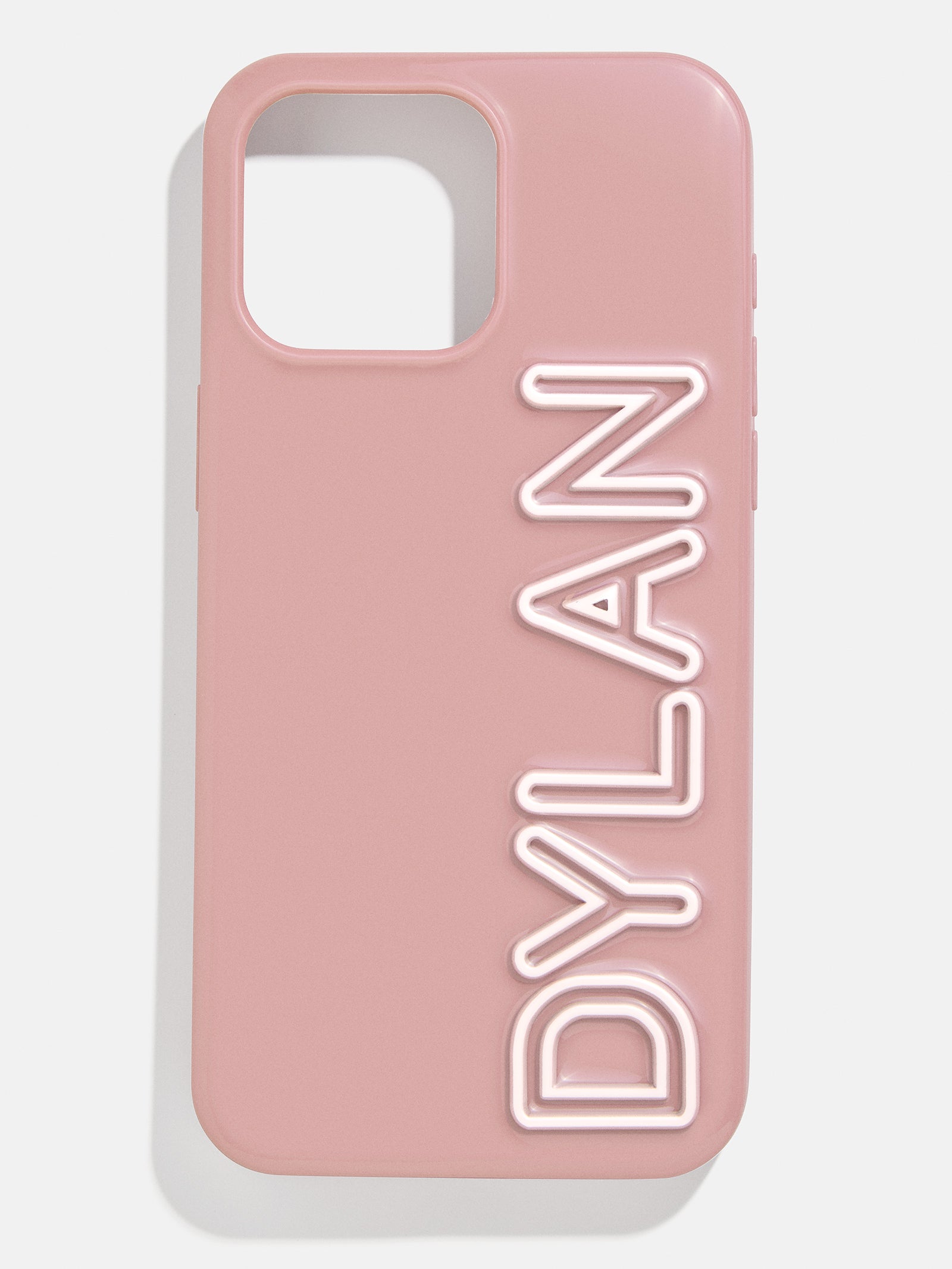 Fine Line Custom iPhone Case - Mauve/White