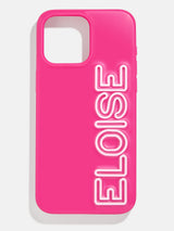 BaubleBar Fine Line Custom iPhone Case - Hot Pink/White - 
    Customizable Phone Case
  
